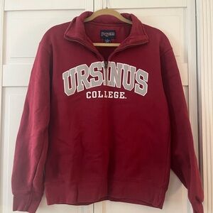 Jansport Red Ursinus College Zip-Up Sweater